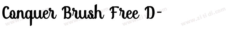 Conquer Brush Free D字体转换